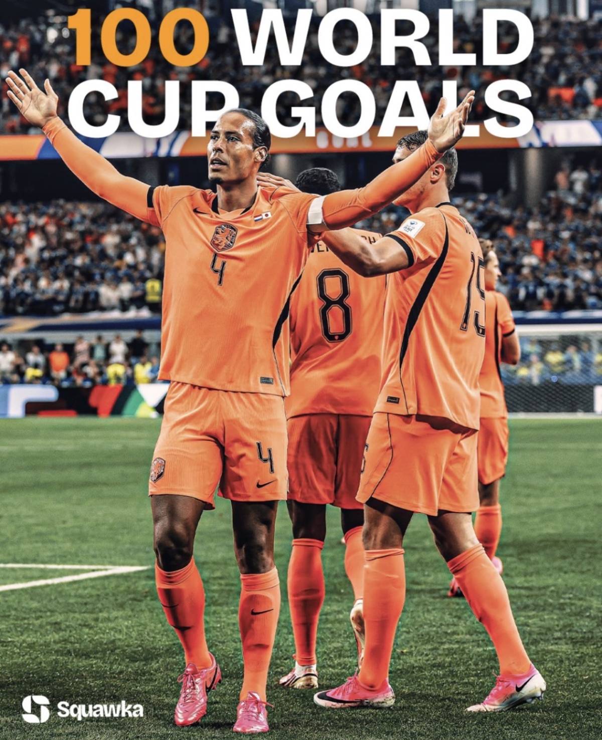 Netherlands π³π± scored 100 World Cup 2026 Goal
Teams to score 100+ goals at the FIFA menβs World Cup...