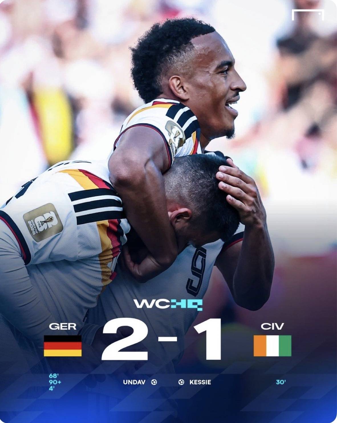 94TH MINUTE GAME WINNER FROM DENIZ UNDAV SECURES THE WIN FOR GERMANY 😱