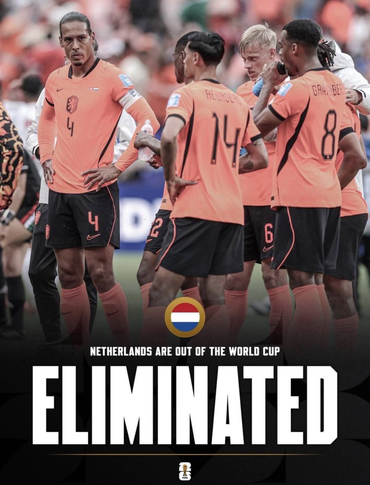 ๐จ ๐๐
๐
๐๐๐๐๐: NETHERLANDS ARE OUT OF OF THE 2026 WORLD CUP! โ๐ณ๐ฑ