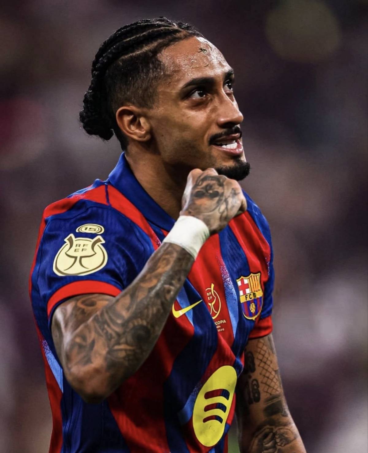 Joan Laporta:
“WE DON'T WANT RAPHINHA TO LEAVE.
The arrivals of Anthony Gordon and Karim Adeyemi...