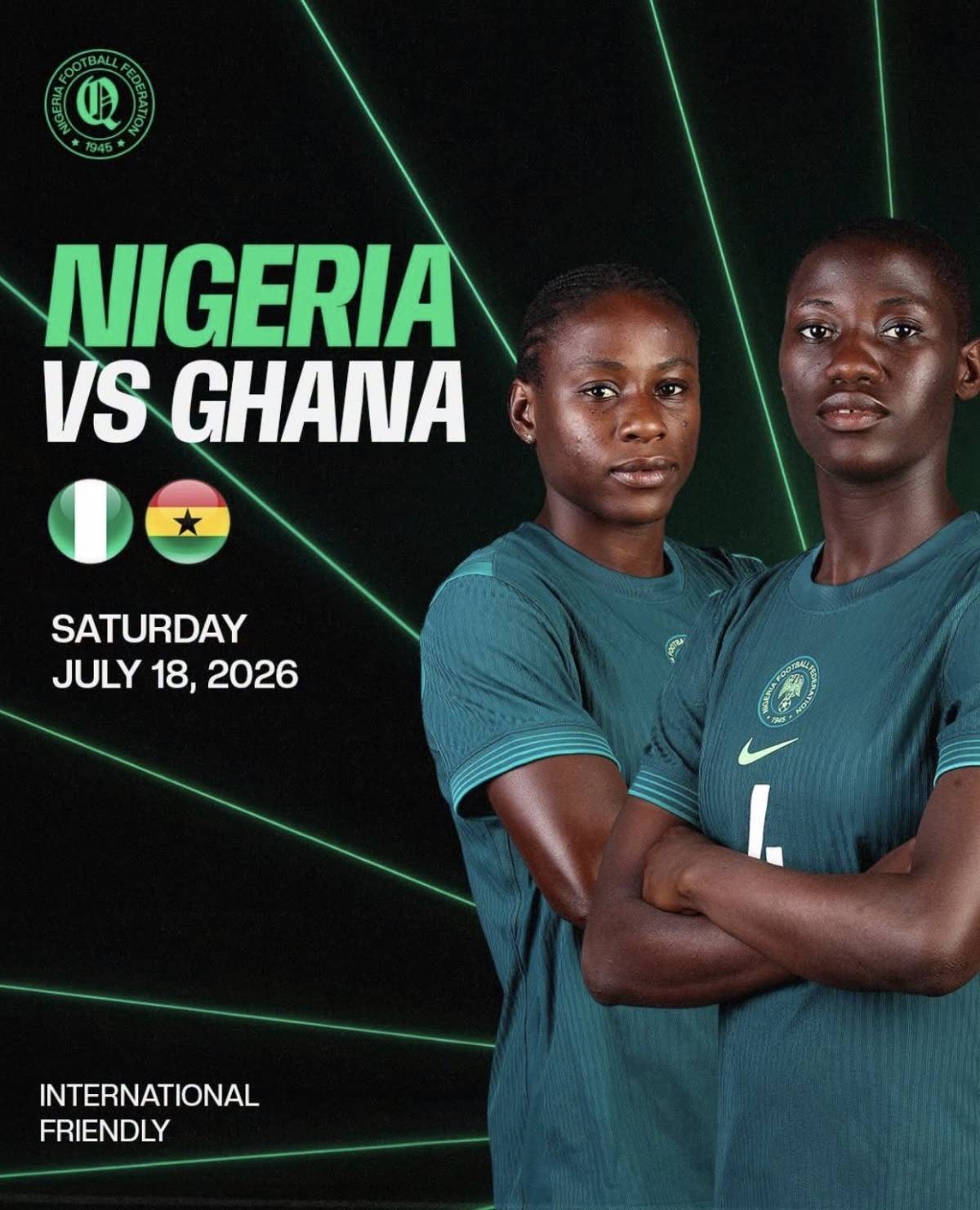🚨 FRIENDLY MATCH CANCELLED: SUPER FALCONS WON’T FACE GHANA
The scheduled international friendly be...