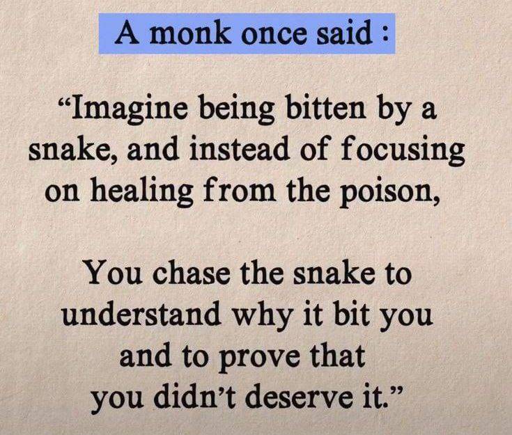 A monk once said:
