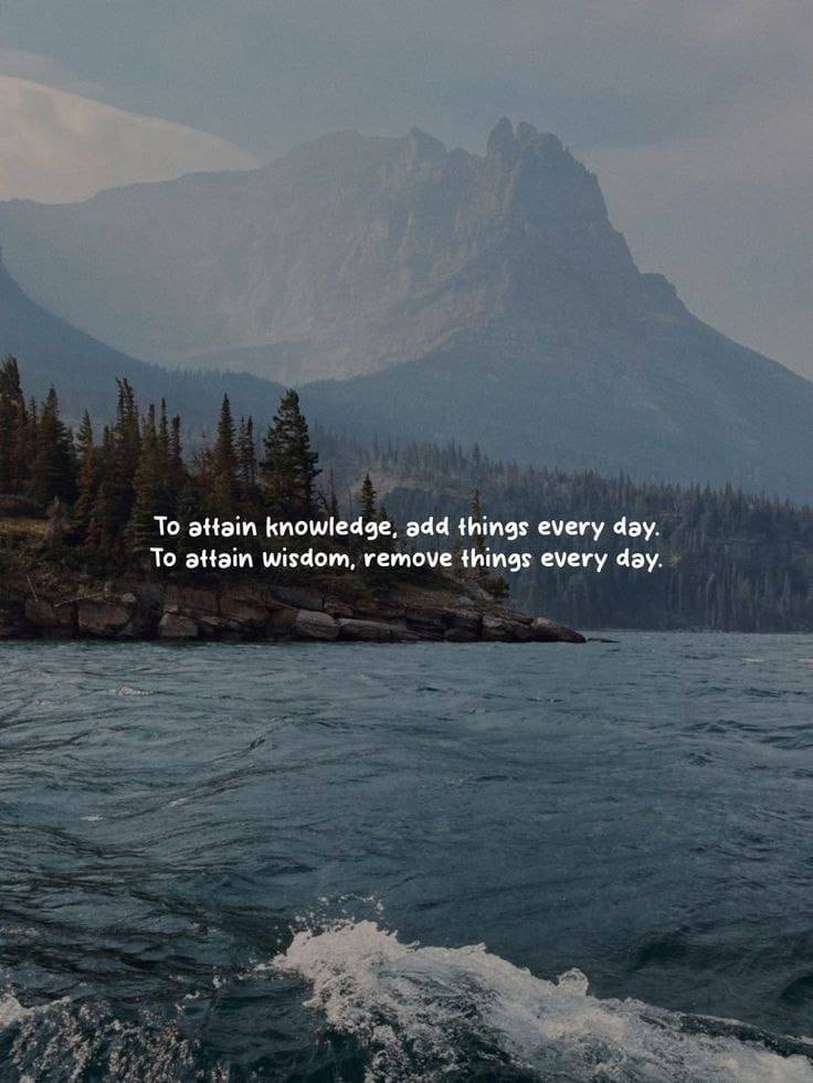 Knowledge grows when you keep learning, but wisdom grows when you learn what to let go of. Not every...