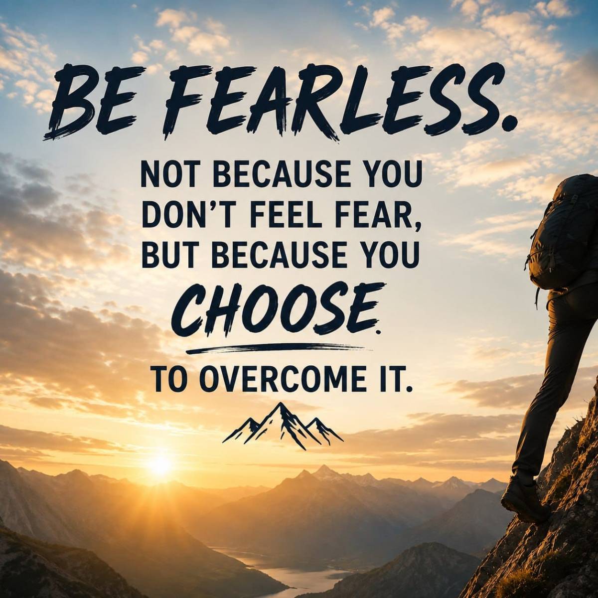 Fear will always be there, but courage is choosing to move forward anyway. Every great achievement b...