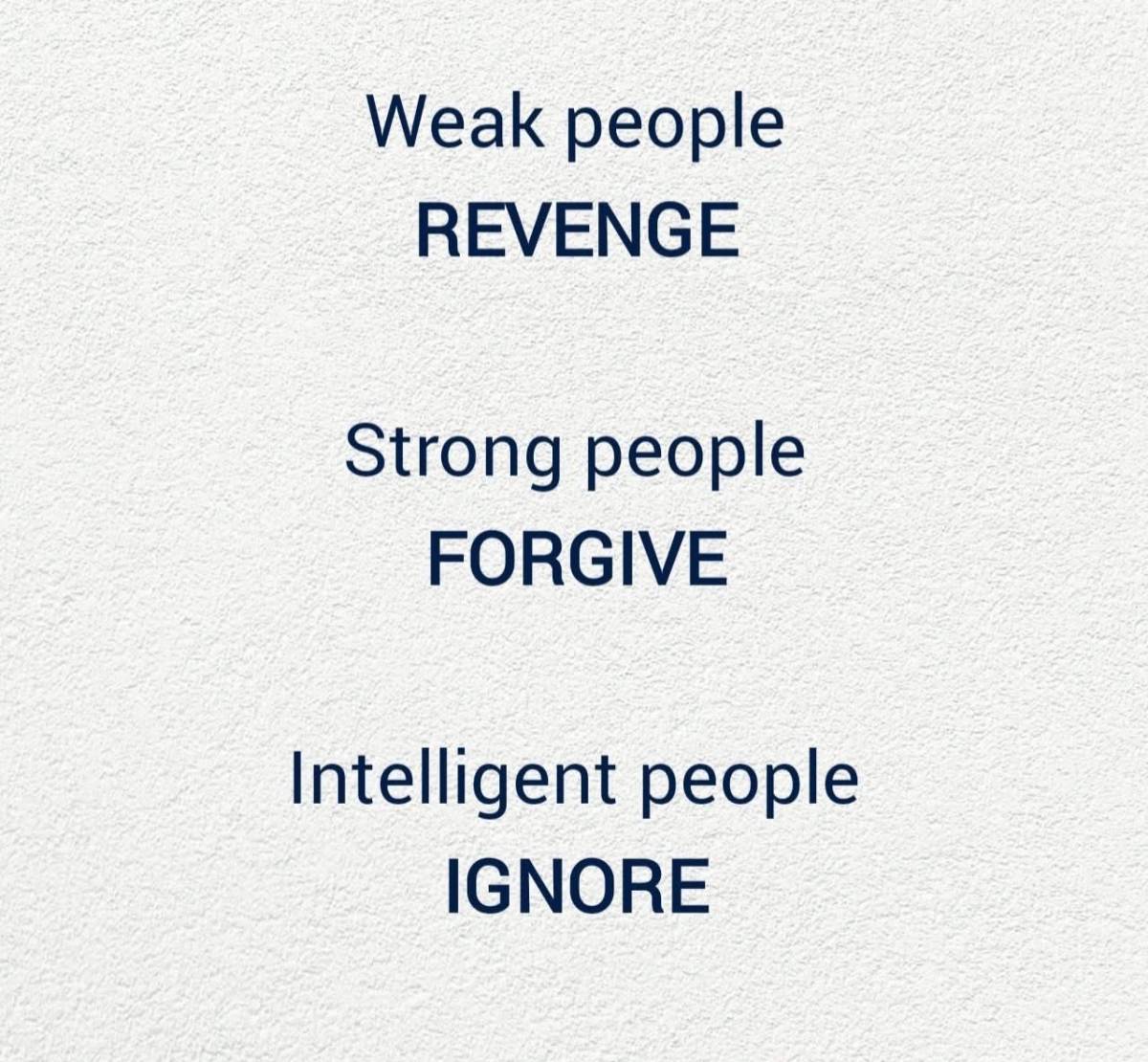 Be strong 💪 and intelligent 💪.
