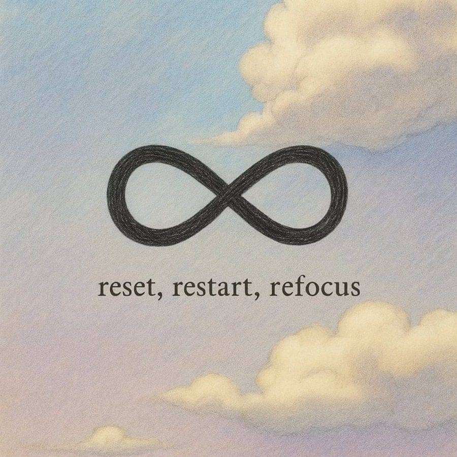 Life gives you as many chances as you need. Reset when necessary, restart when needed, and refocus o...