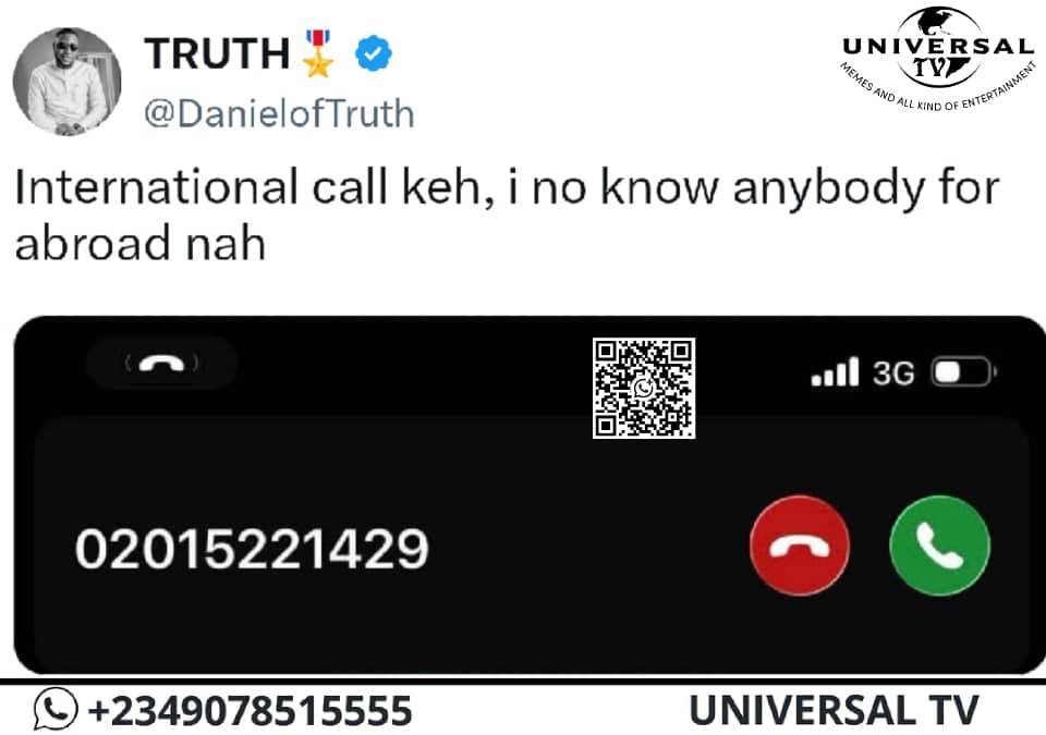 Omo no be UK number b dis??