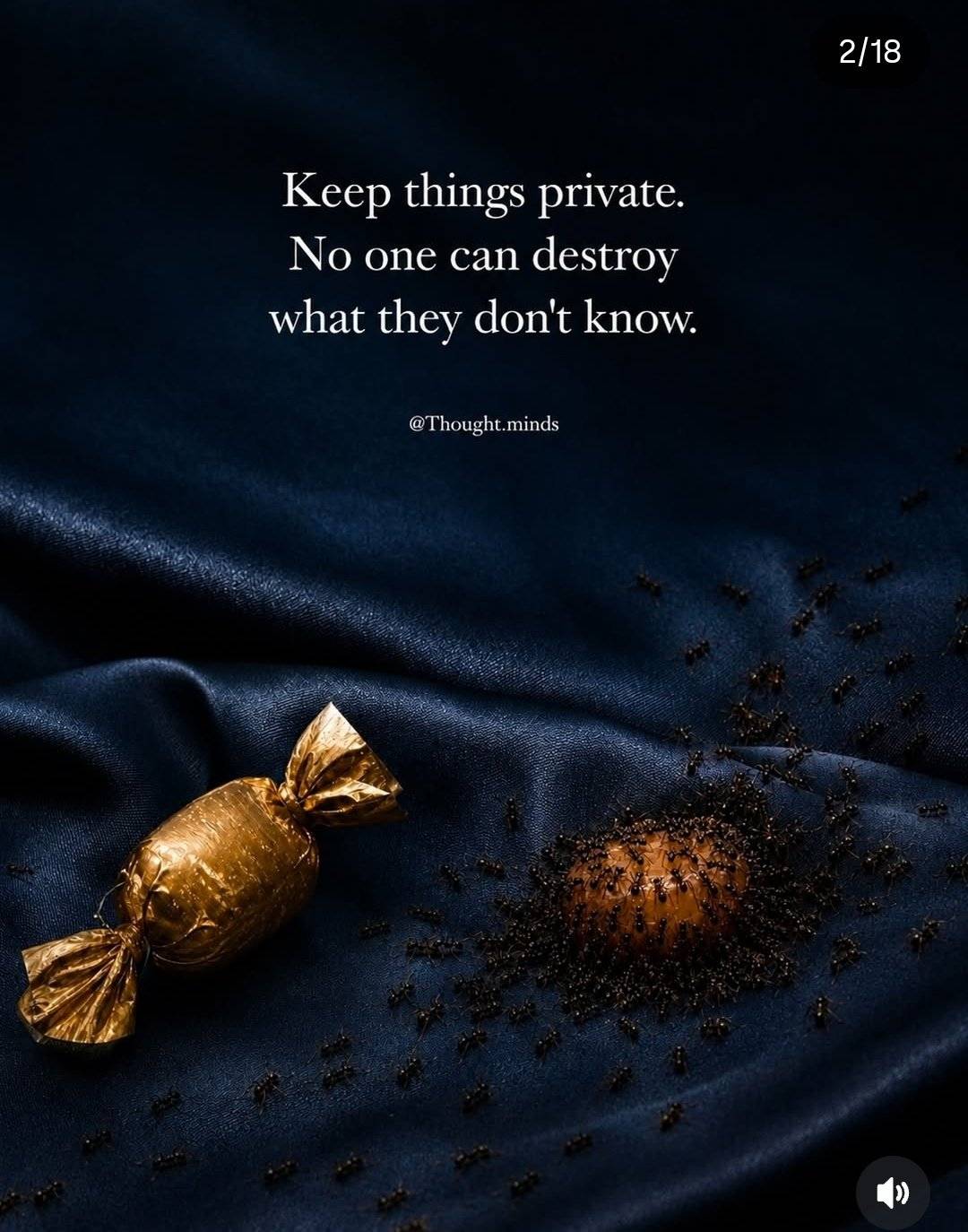 Keep Things Private
No one can destroy what they don't know