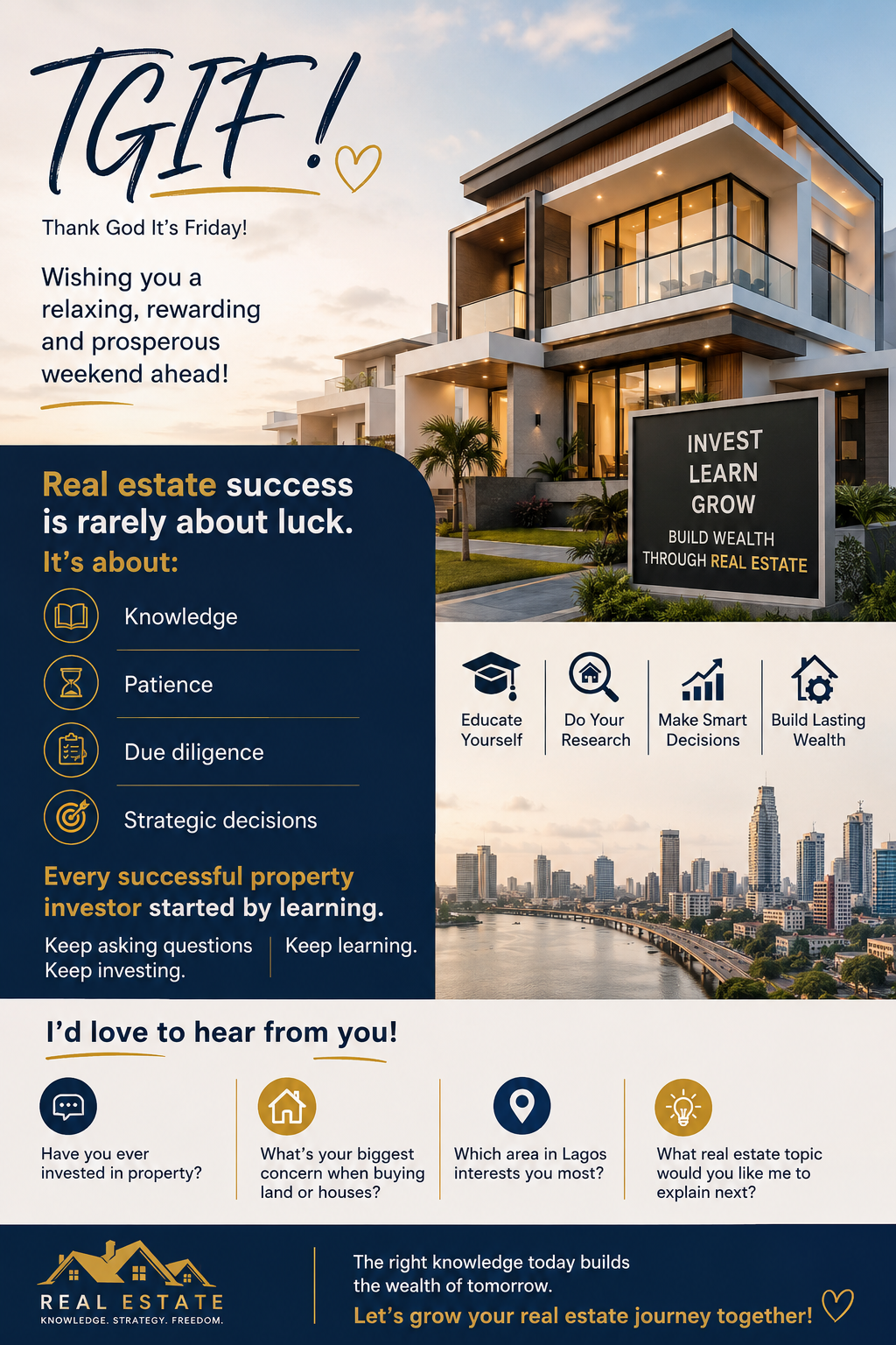 ***Investment tip Realtor Ovikky ***

Happy weekend