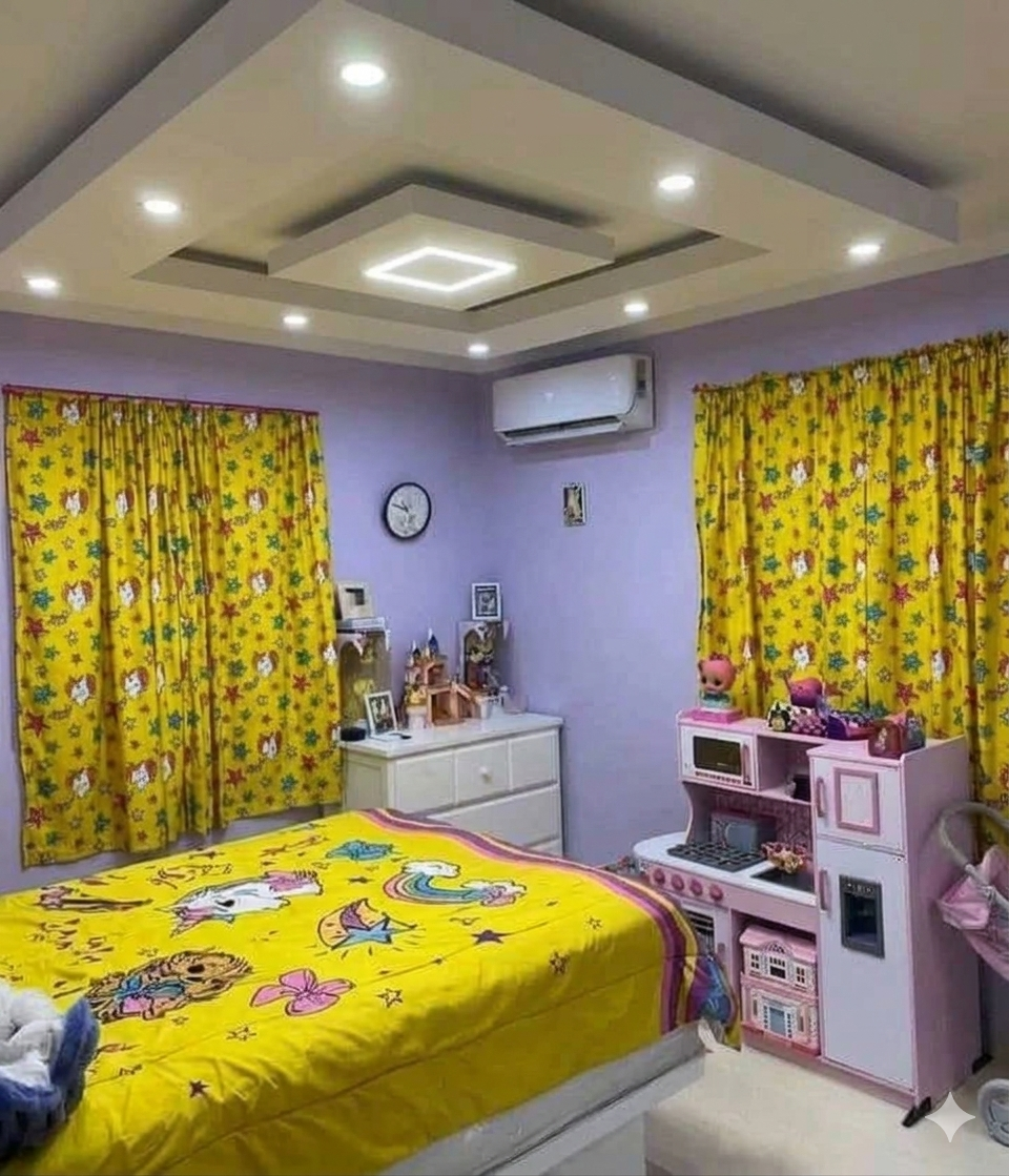 After renting one room self contain in Benin.
A tenant went ahead to fix POP and designed his apartm...