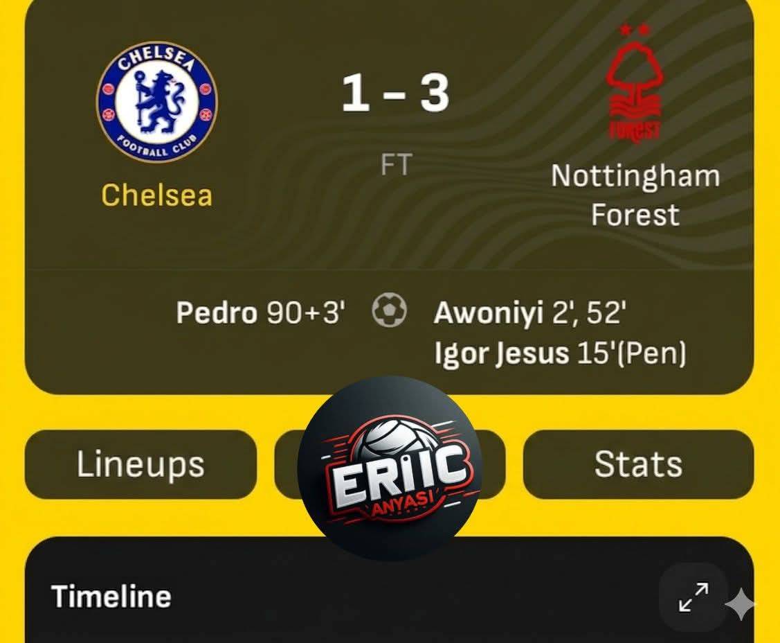 🚨⚽ CSEA LOST TO RELEGATION BOUND NOTTINHAM FOREST
Delap is overrated.....
This is unbelievable