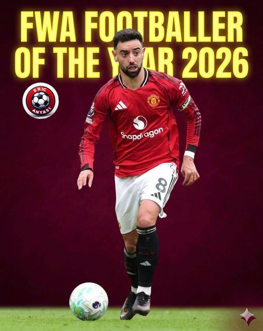 ๐จโฝ OFFICIAL:
CONGRATULATIONS TO BRUNO FENANDES ๐๐๐๐
Bruno Fernandes is the Footballer Write...