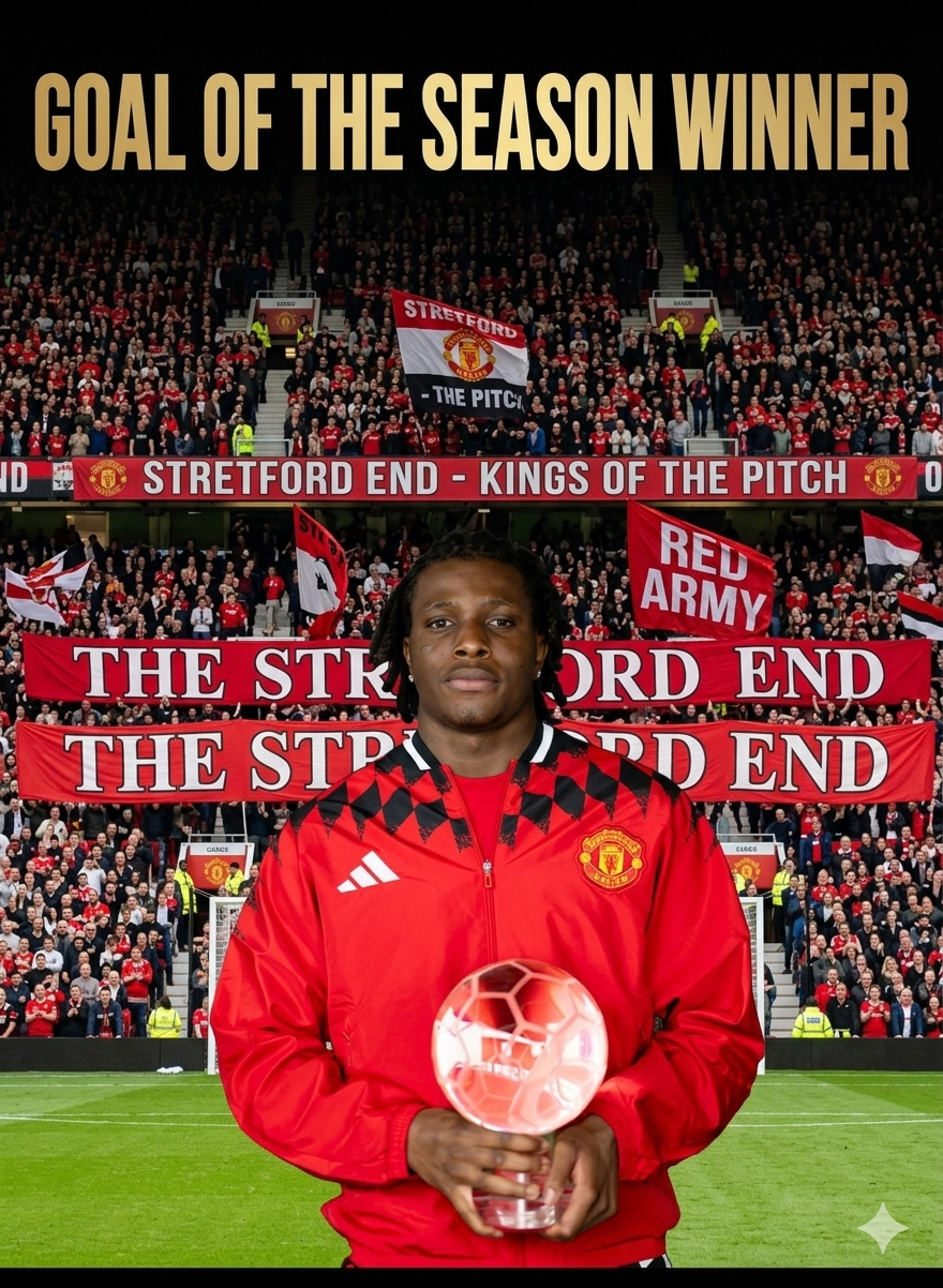 ๐จโฝ BREAKING NEWS:
Patrick Chinazaekpere Dorgu is Manchester United goal of the season winner ๐....