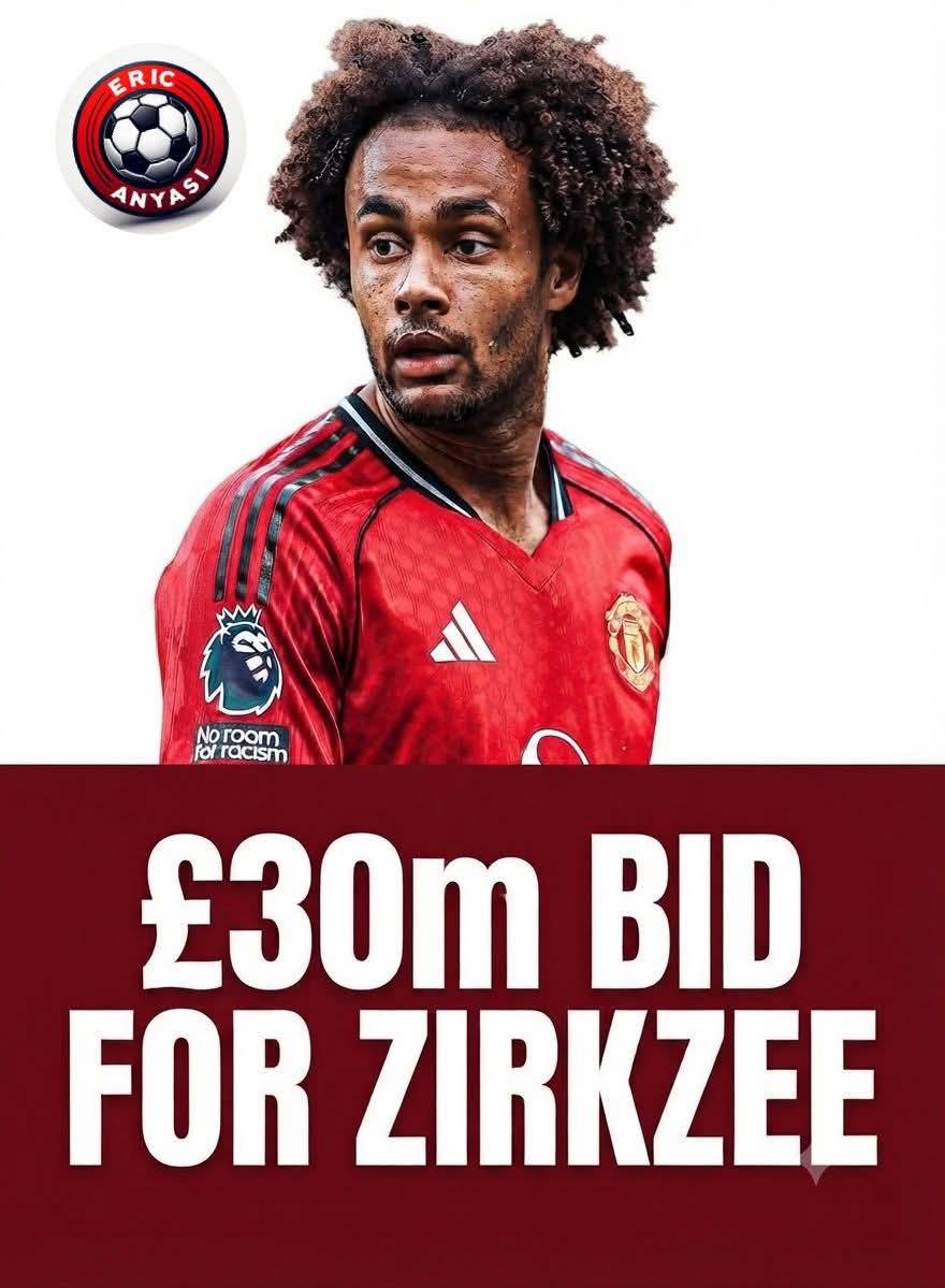 🚨⚽ Juventus has opened a
£30m bid for Manchester United forward Joshua ZIRKZEE.
It is up to the...