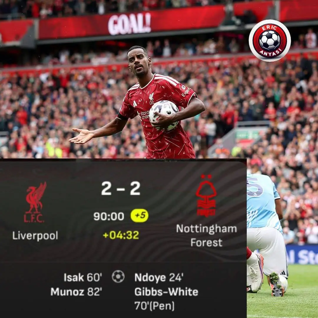 🚨⚽ STALEMATE AT ANFIELD