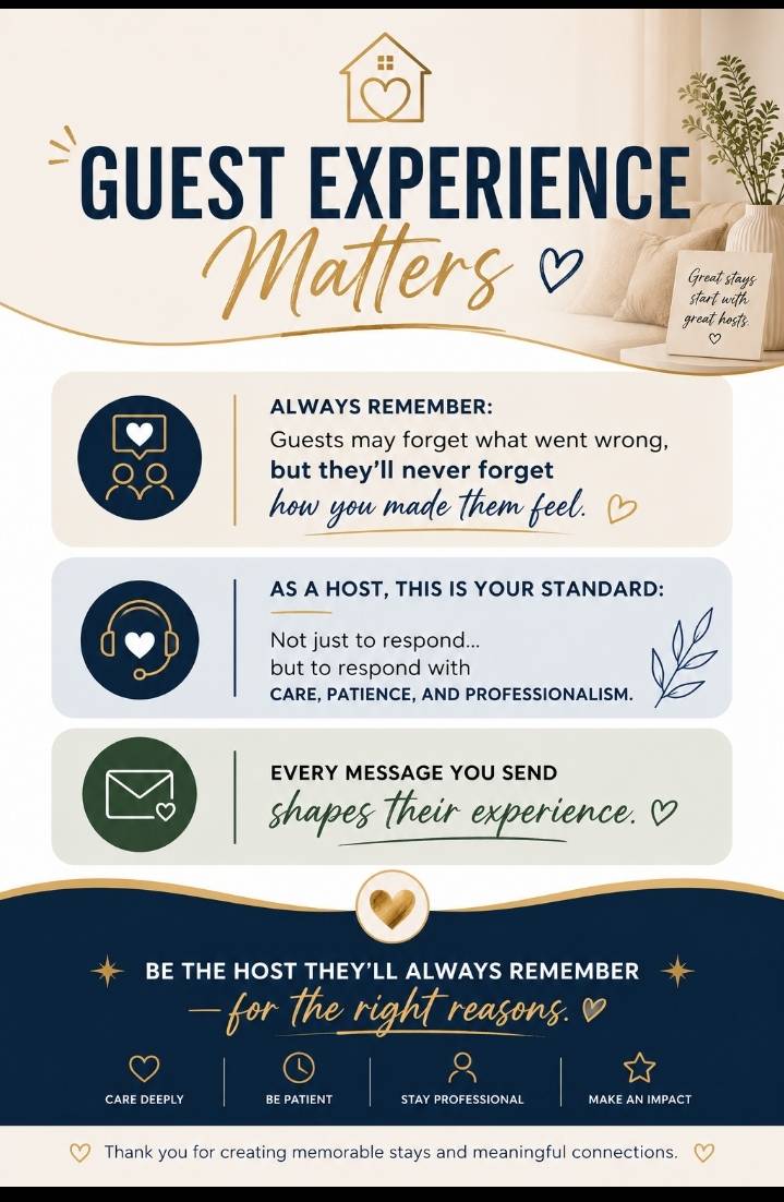 Always remember: guests may forget what went wrong, but they’ll never forget how you made them feel....