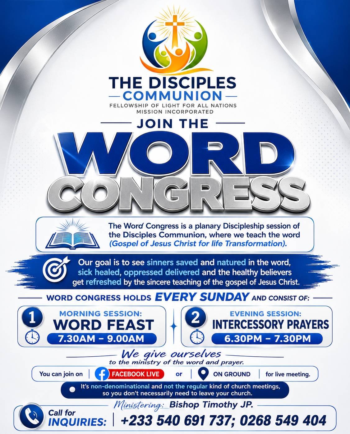 Be part of our Apostolic Team.