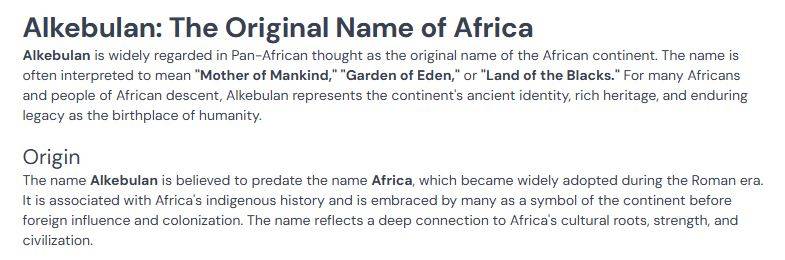 #LekeeLekee 

My Bros them. I hail o! 
So there was an original name for Africa?
This is quite infor...