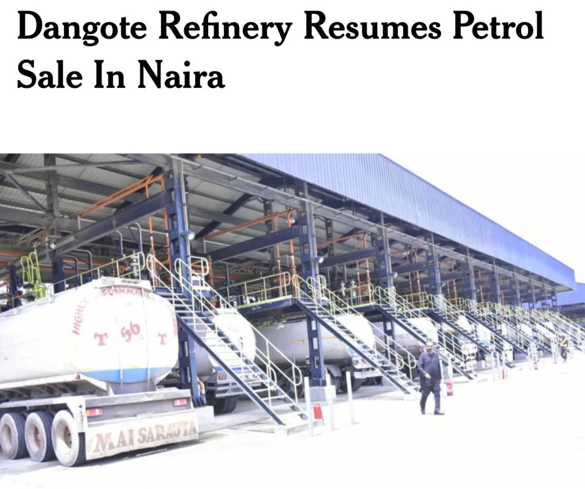 Yes we can call it monopoly, but if not for the fact that God has brought Dangote at this time, we f...