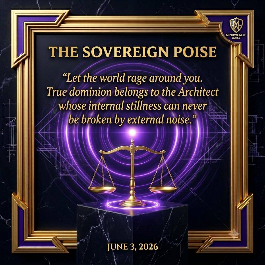 THE SOVEREIGN POISE
"Let the world rage around you. True dominion belongs to the Architect whose int...