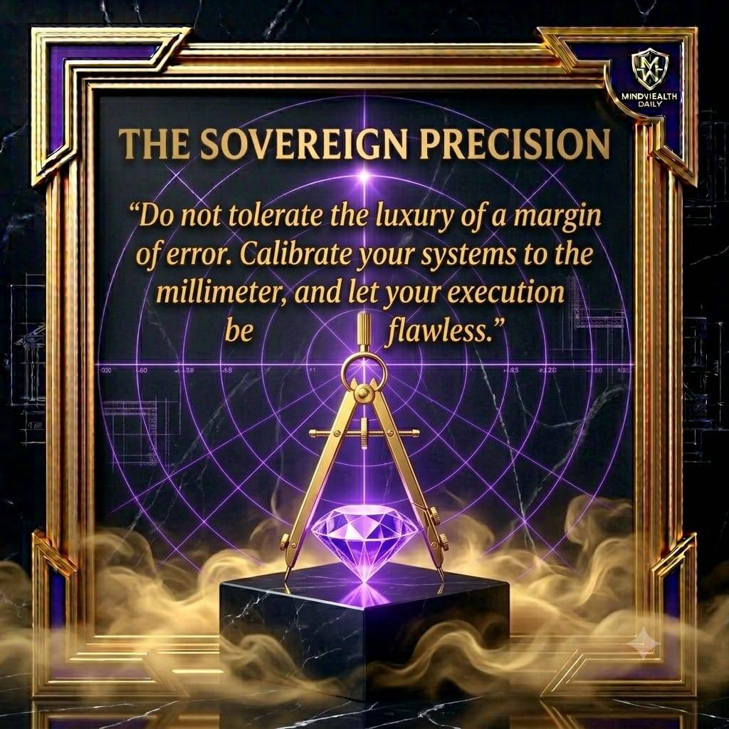 The Sovereign Precision.
: Clutter is a Tax on Power. Precision is Free Leverage. 🏛️🔍
The amateu...