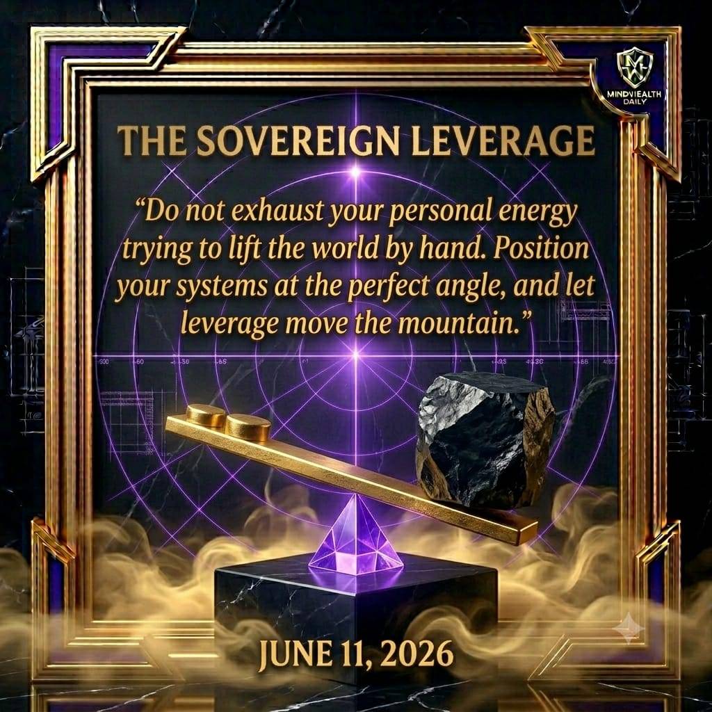 The Sovereign Leverage.
β Hard Work Scales Geometrically. Leverage Scales Exponentially. ποΈποΈββοΈ
β T...