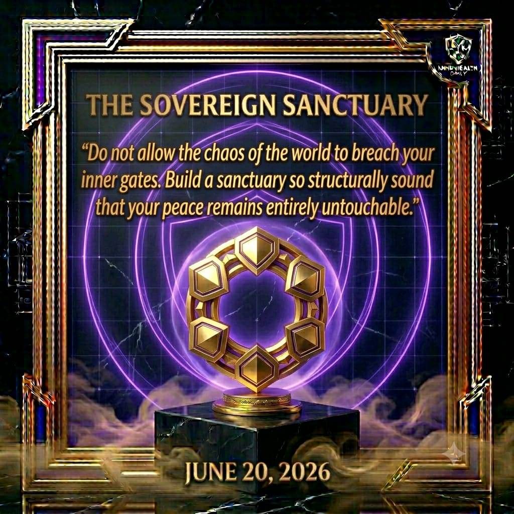 The Sovereign Sanctuary.
Outward Expansion Demands Inward Fortification. The amateur mistakes perp...