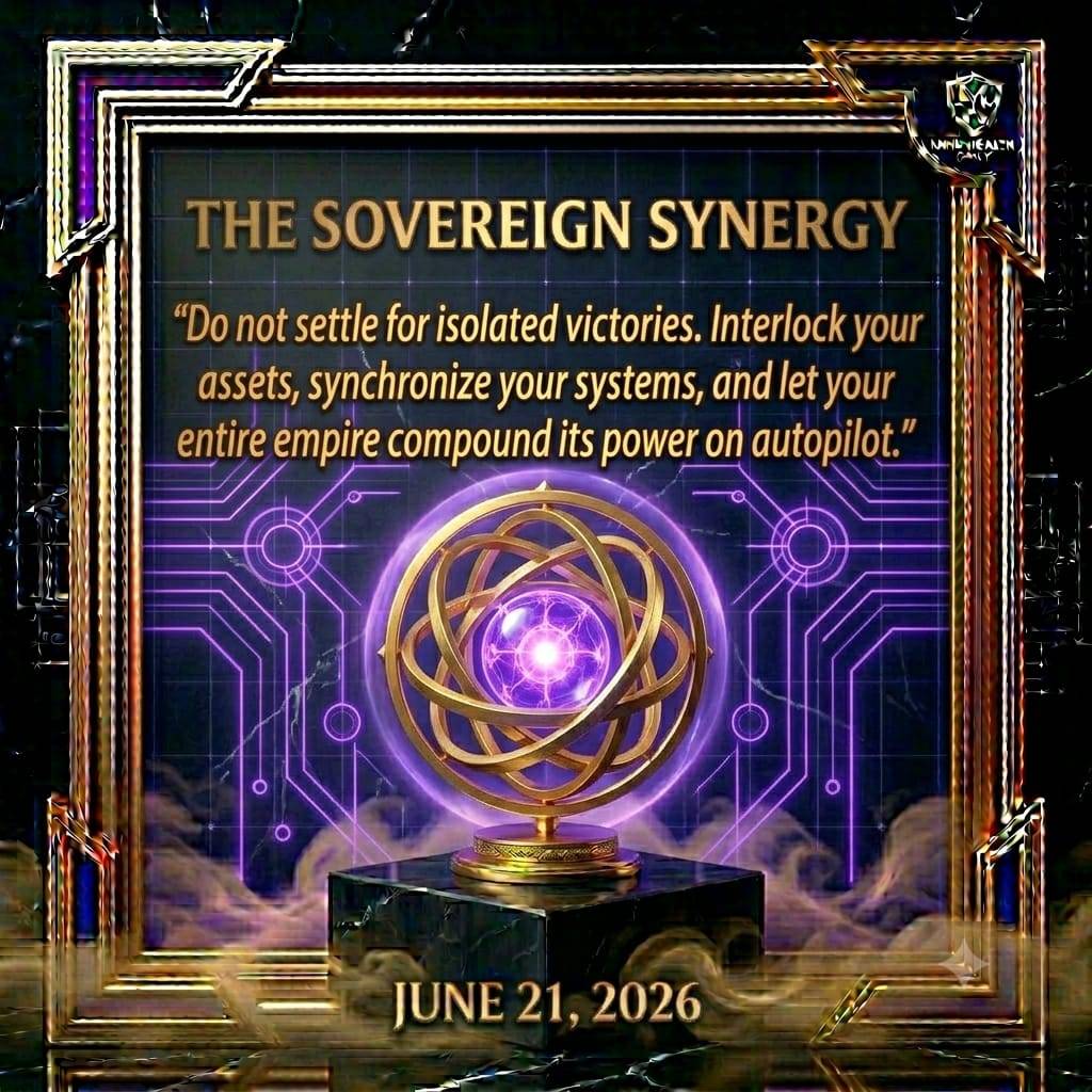The Sovereign Synergy.
​ Disconnected Wins Are Fragile. Combined Systems Are Unbreakable. 🏛️🔄
​The...