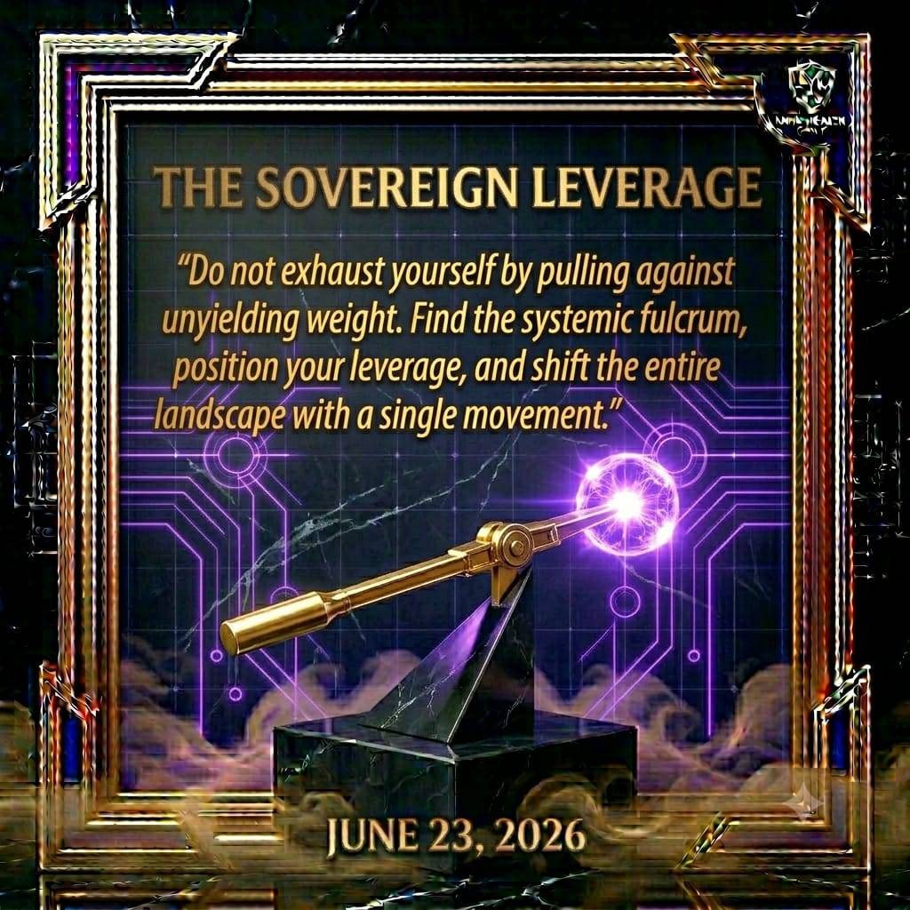 The Sovereign Leverage.
Stop Exerting Flawed Effort. Multiply Your Output Instantly. 🏛️⚙️
The amat...