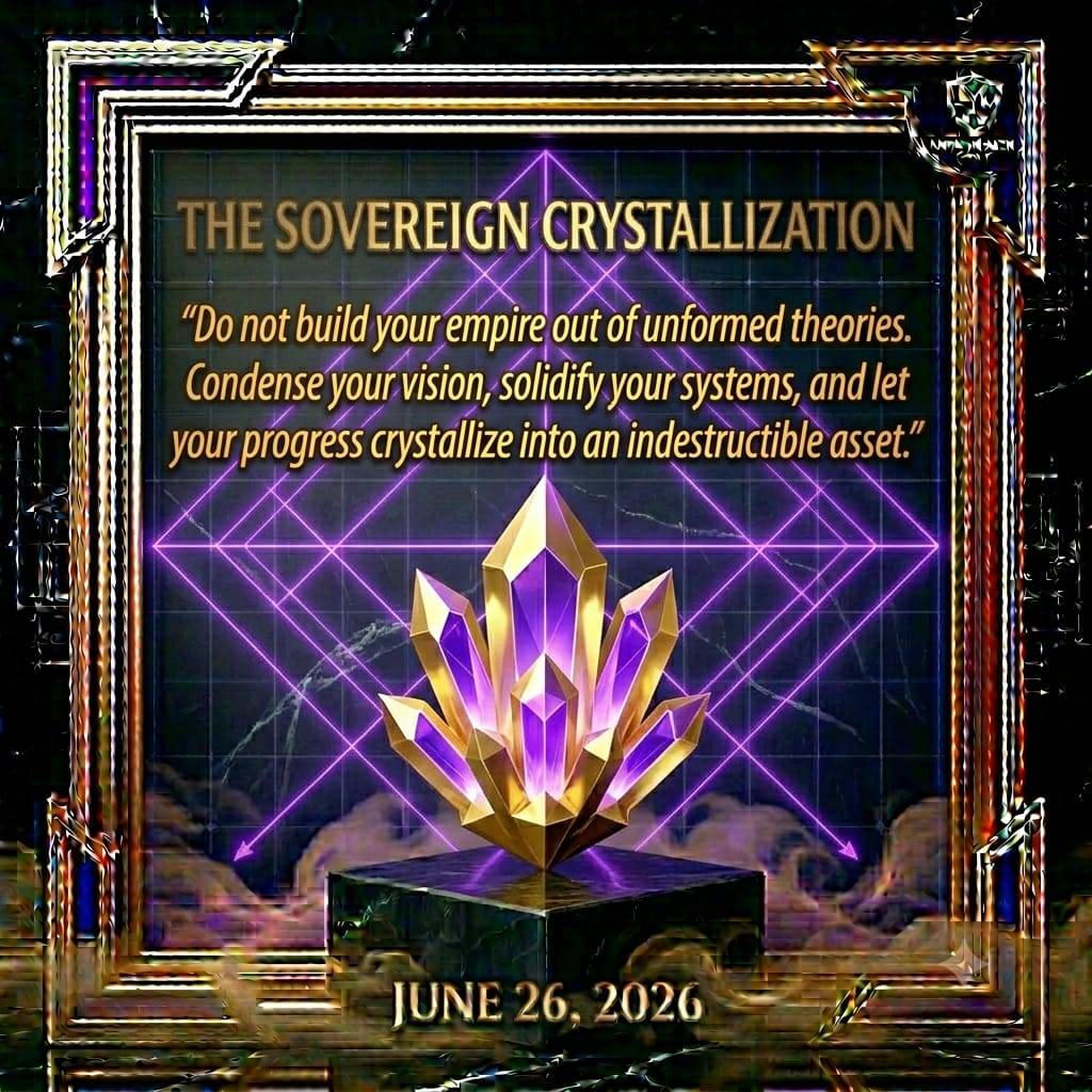 The Sovereign Crystallization.
Expansion is Vapor. Infrastructure is Eternal. 🏛️💎
The amateur fa...