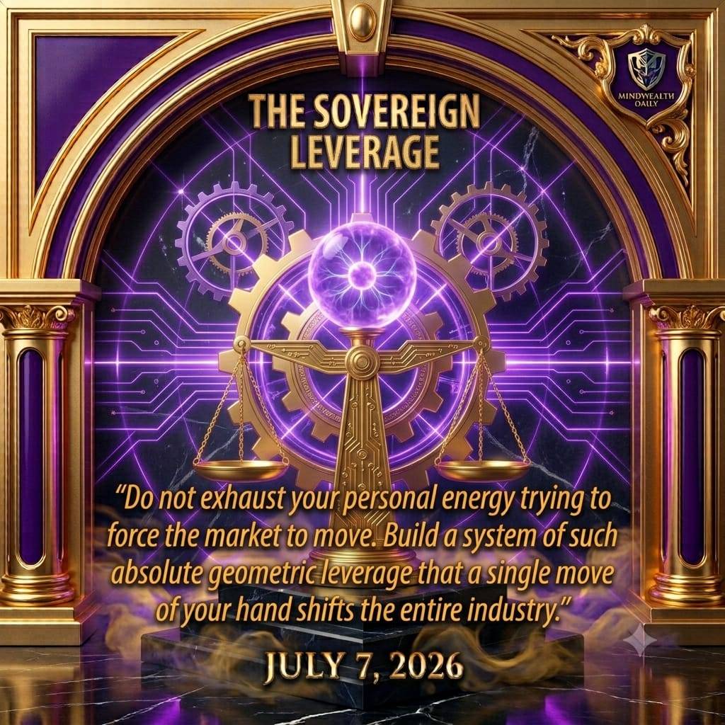The Sovereign Leverage.
​ Do Not Multiply Labor. Multiply Your Systems. 🏛️⚙️
The amateur responds to...