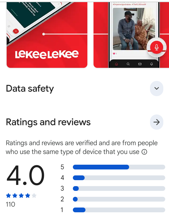 Promoting LekeeLekee is our responsibility, go to playstore and give a review about #LekeeLekee. A 5...