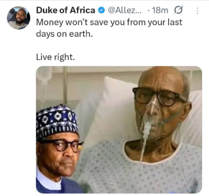 This should a lesson to all politicians and everyone else.
Learn to live right