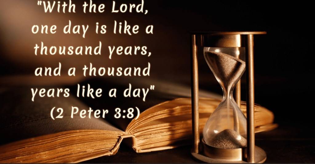 IF A THOUSAND YEARS IS LIKE A DAY IN GOD'S EYES, HOW MANY HOURS OR MINUTES DOES A MAN SPEND ON EARTH...