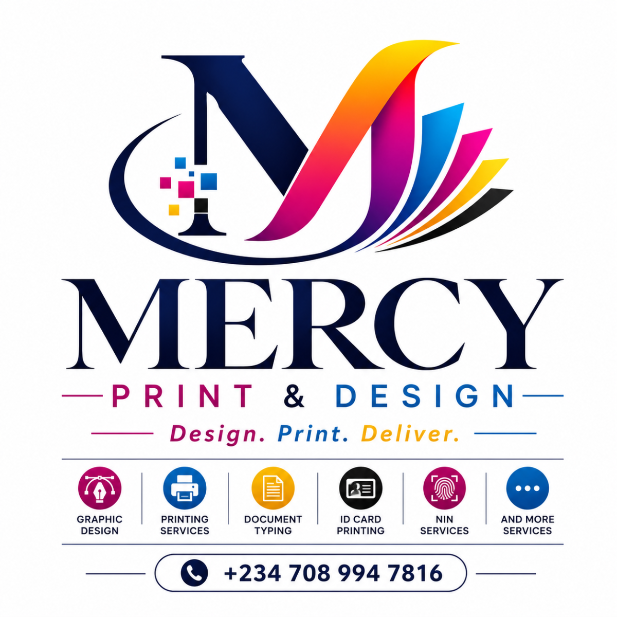 ๐จ Mercy Print & Graphics
Your One-Stop Print & Design Hub.
๐๏ธ Graphics Design | ๐จ๏ธ Printing | โจ๏ธ...