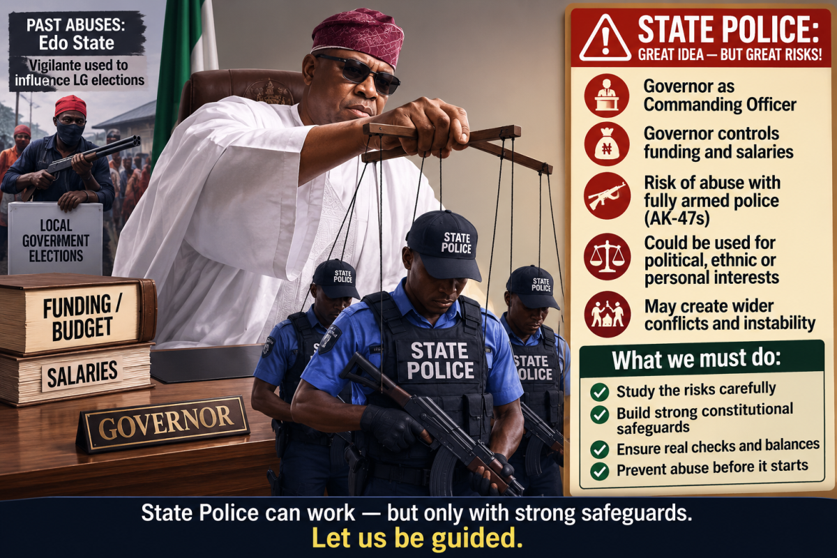 News For The Day King E Obamedo Foundation
State police, as currently being proposed, could become a...