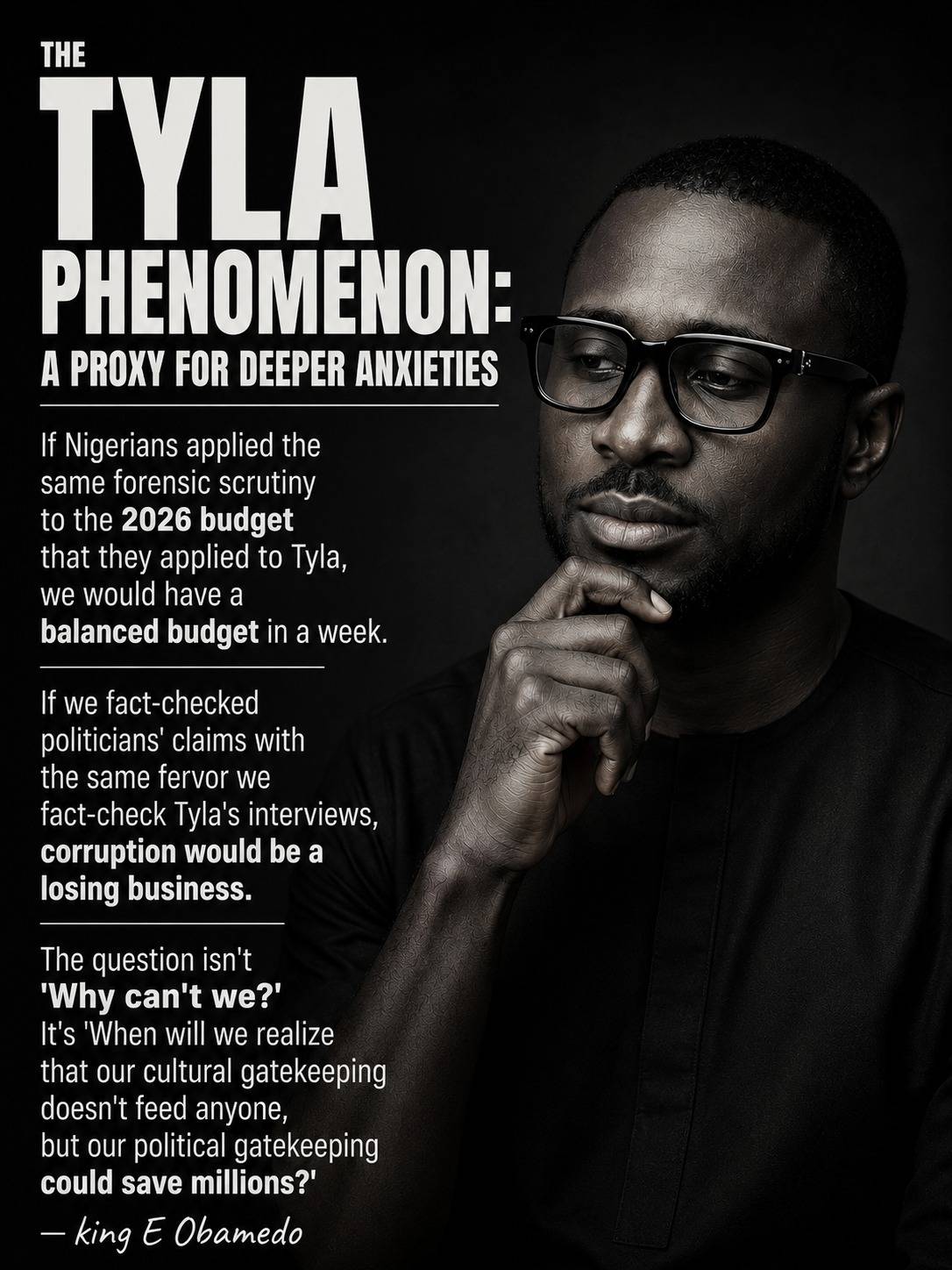 The "Tyla" Phenomenon: A Proxy for Deeper Anxieties
"If Nigerians applied the same forensic scrutin...