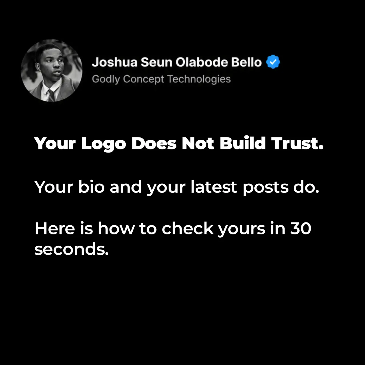 Picture a stranger who has never heard of your business. A friend shares your page, and they tap it....