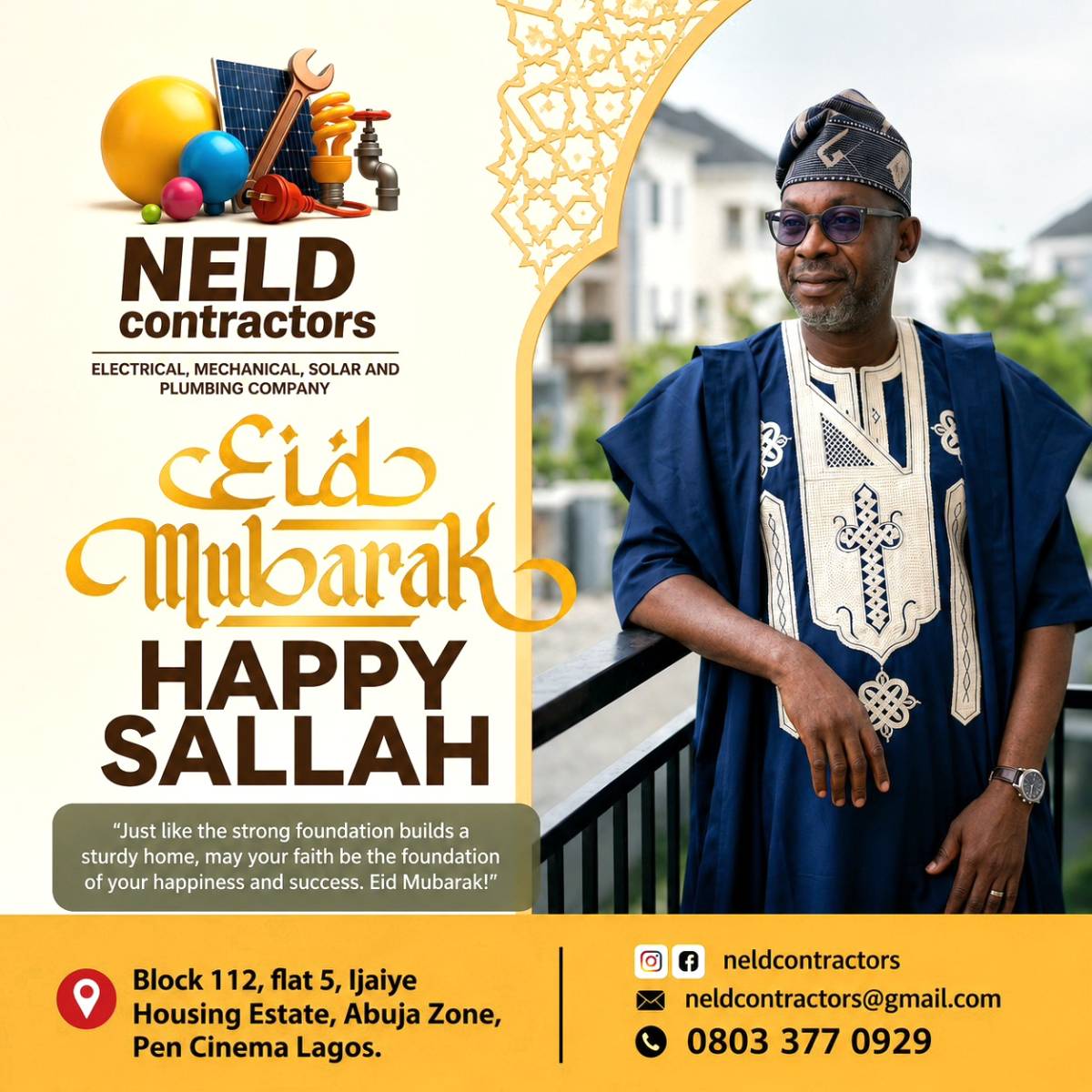 To all my Muslim sisters and brothers. May this sallah bring you all good things your life requires....