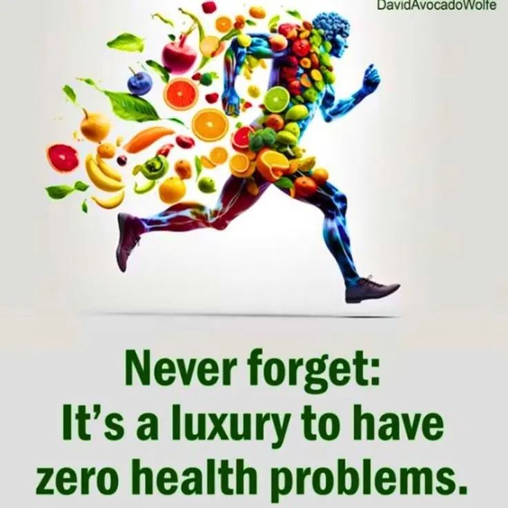 Never forget: It's a luxury to have zero health problems.