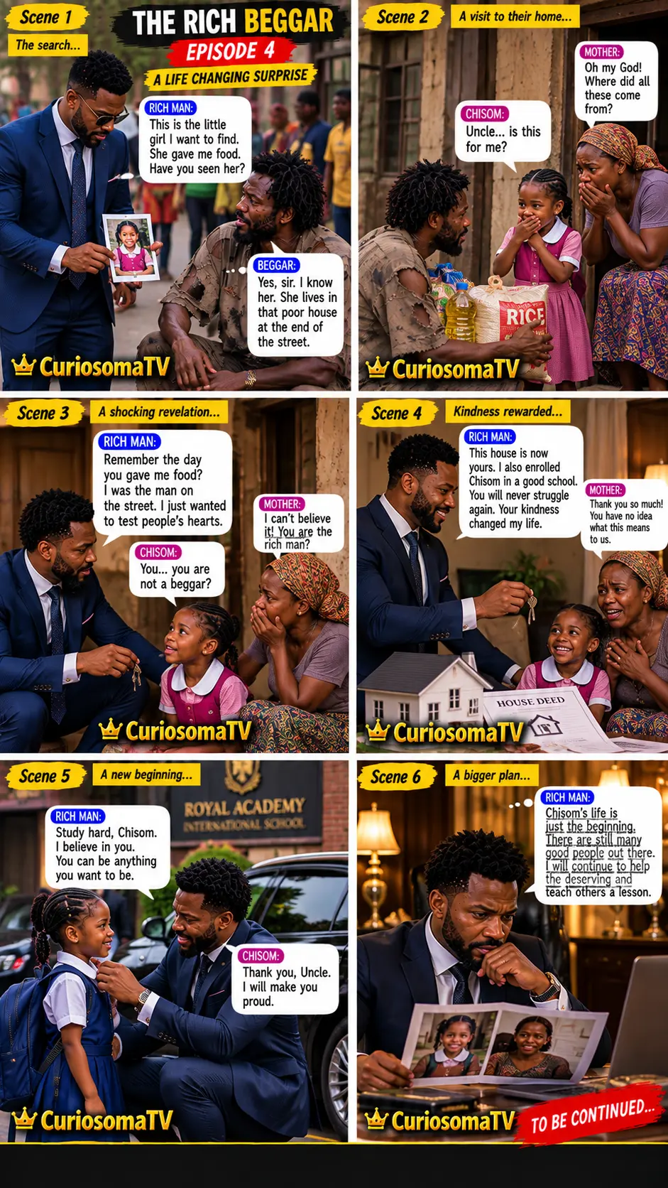 ๐ THE RICH BEGGAR EPISODE 4
The little girl who shared her lunch had no idea her kindness was about...