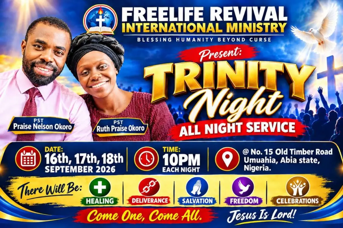Am inviting everyone for this program. Come and you will never regret you did.