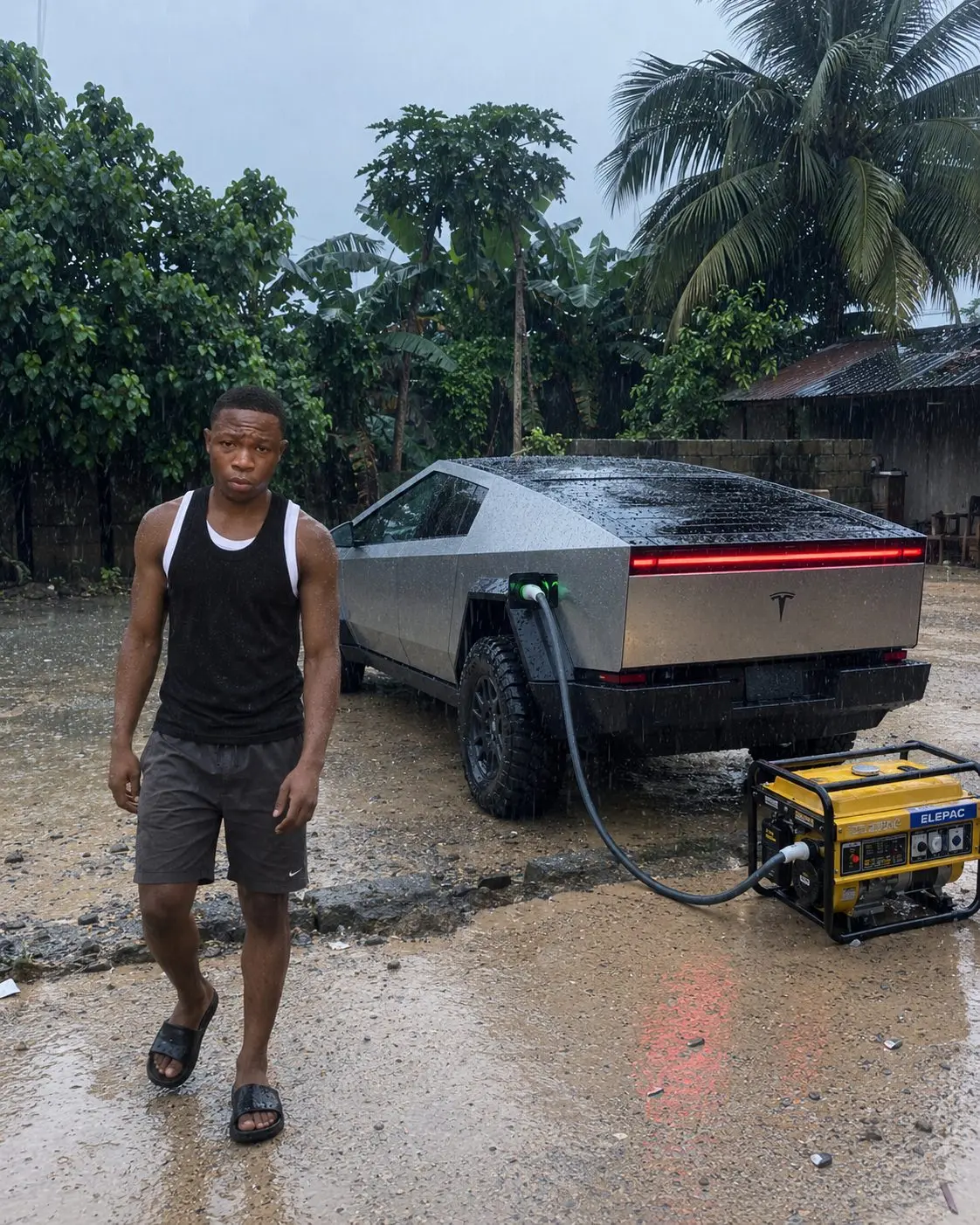 My cousin bought a cyber truck for me in January, this year. Funny how It doesn't need fuel to powe...