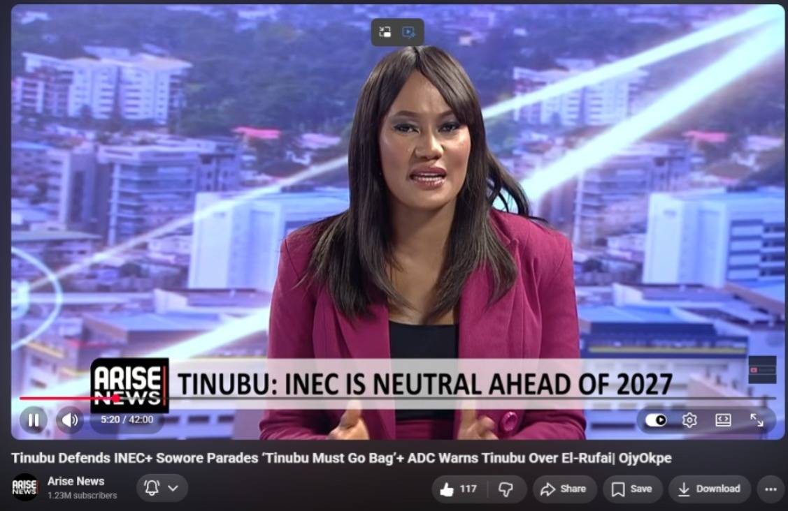 President Tinubu has just played the "JUDAS" card in reference to INEC.