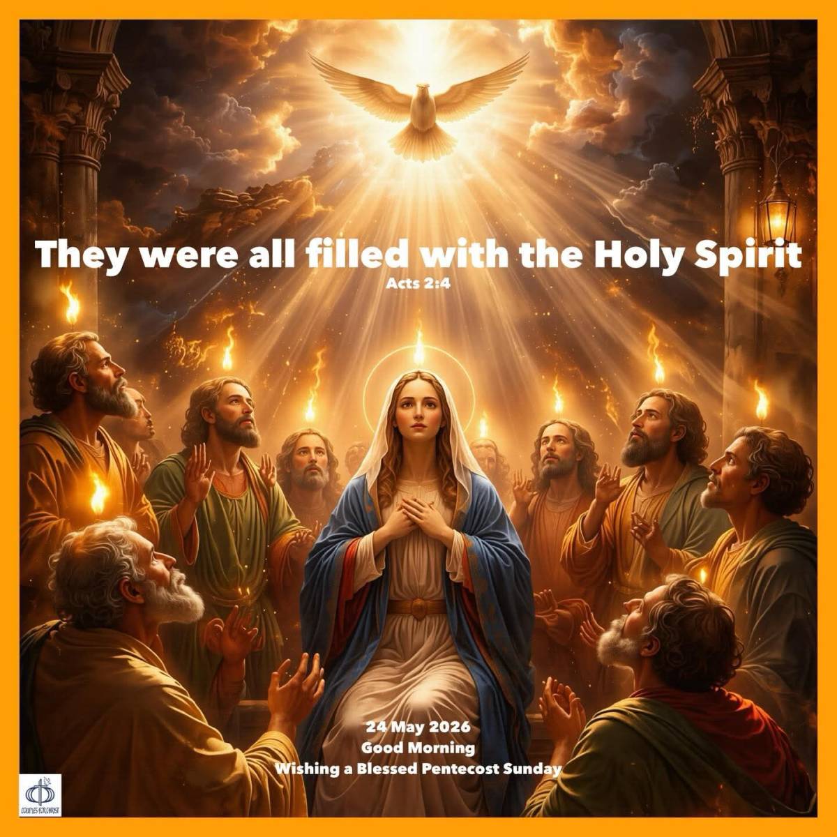 They were all filled with the Holy Spirit
(Acts 2:4)