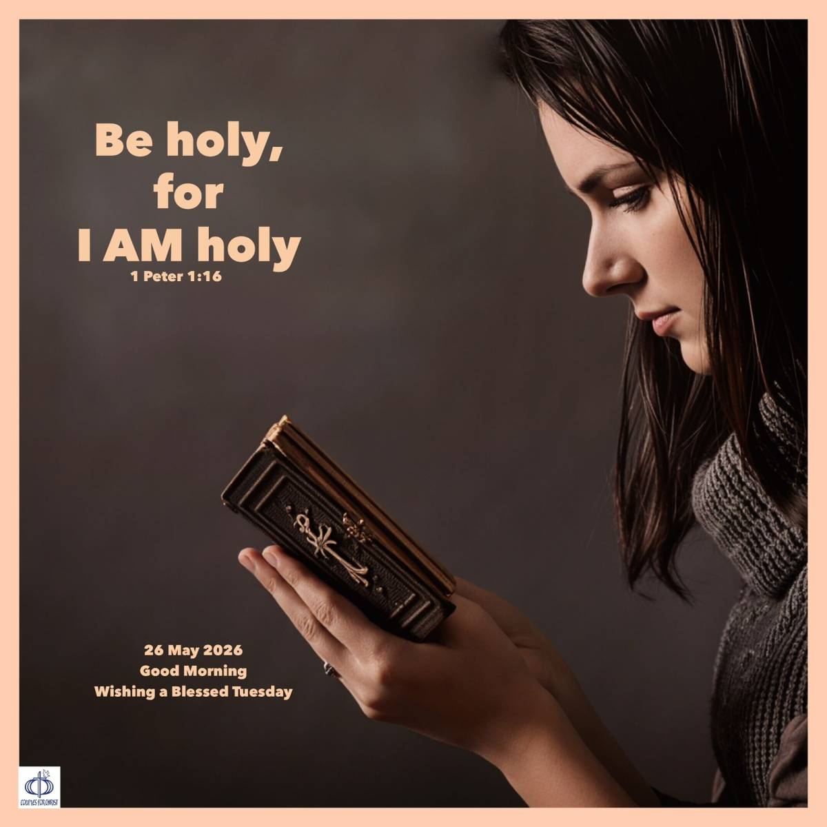 Be holy, for I AM holy
(1 Peter 1:16)