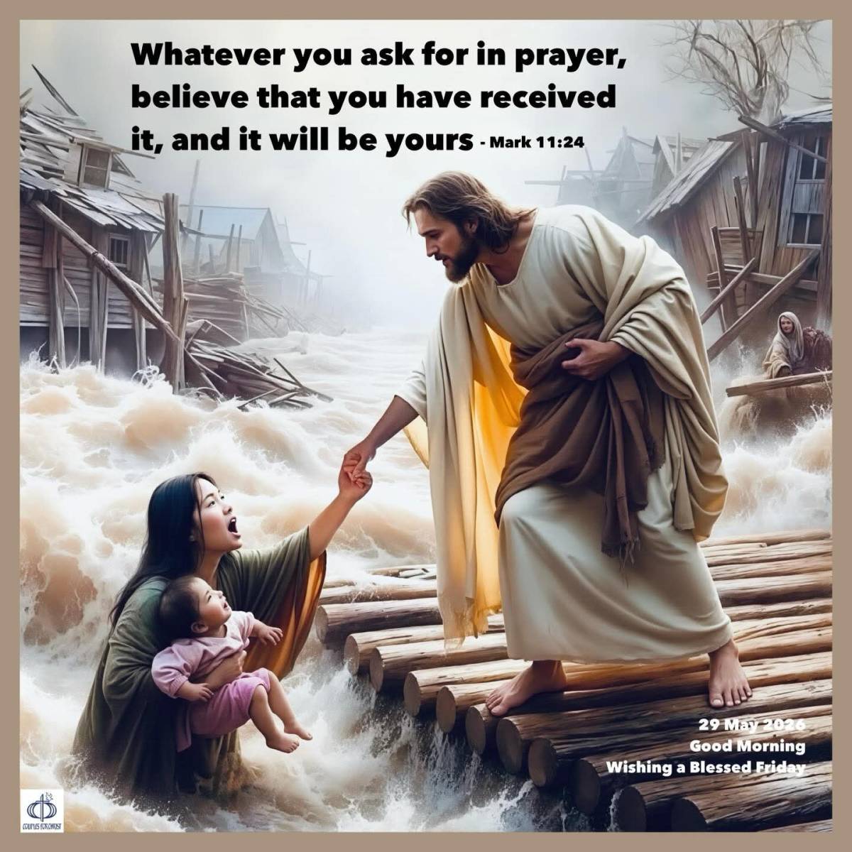 Whatever you ask for in prayer, believe that you have received it, and it will be yours
(Mark 11:24...