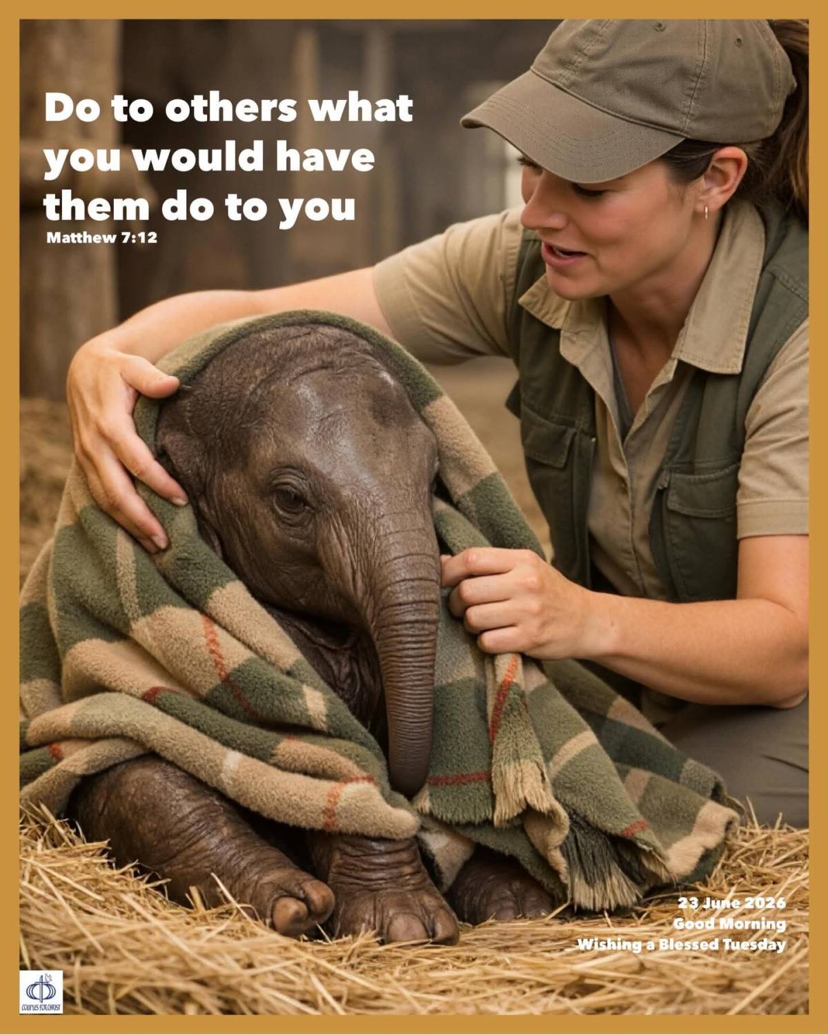Do to others what you would have them do to you 
(Matthew 7:12)