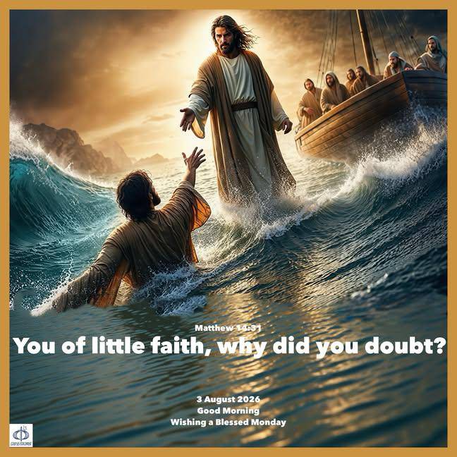 You of little faith, why did you doubt?
(Matthew 14:31)