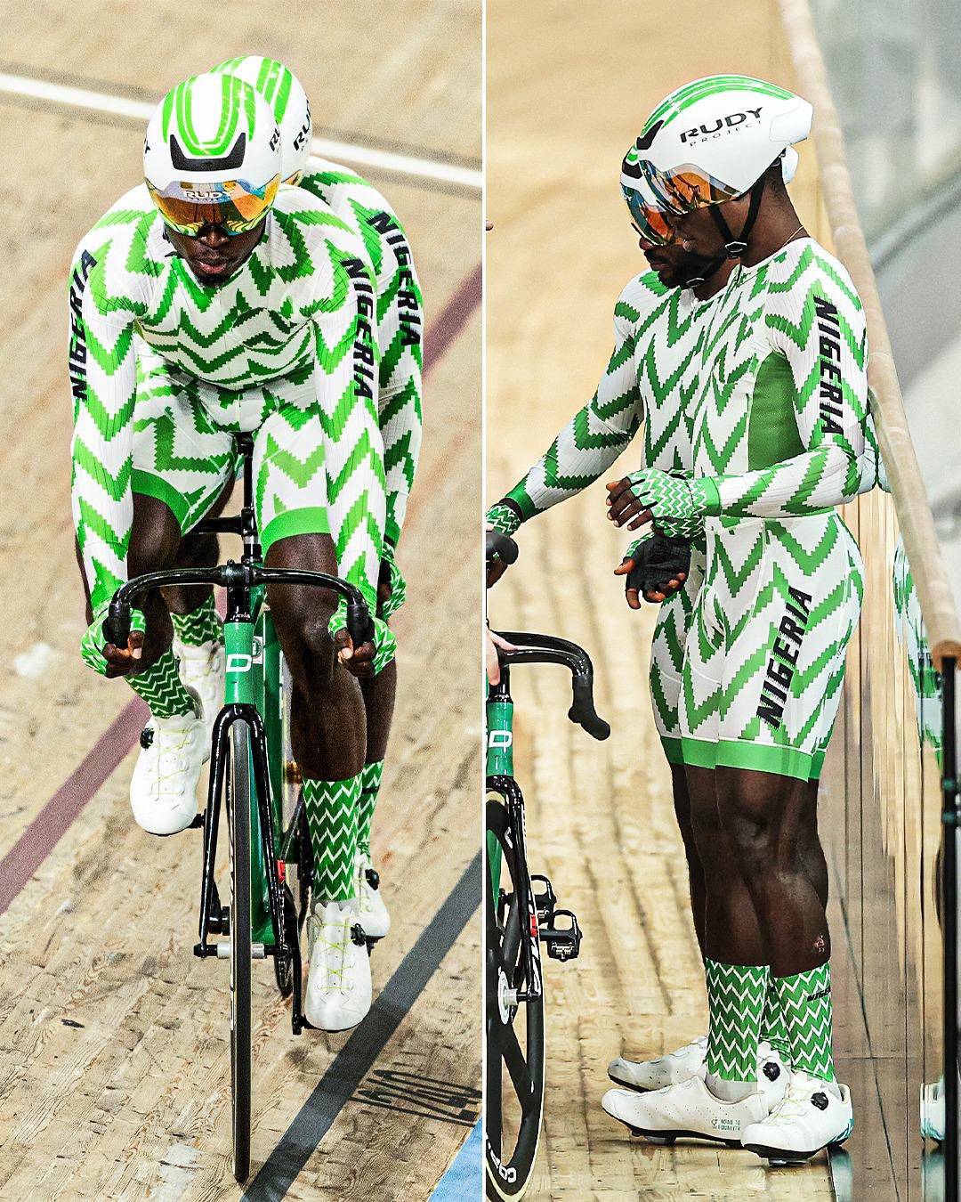 Team Nigeria goes viral for distinctive track wear.
.
.
.
#LekeeLekee #CFC #Chelsea #NaijaPride #Spo...